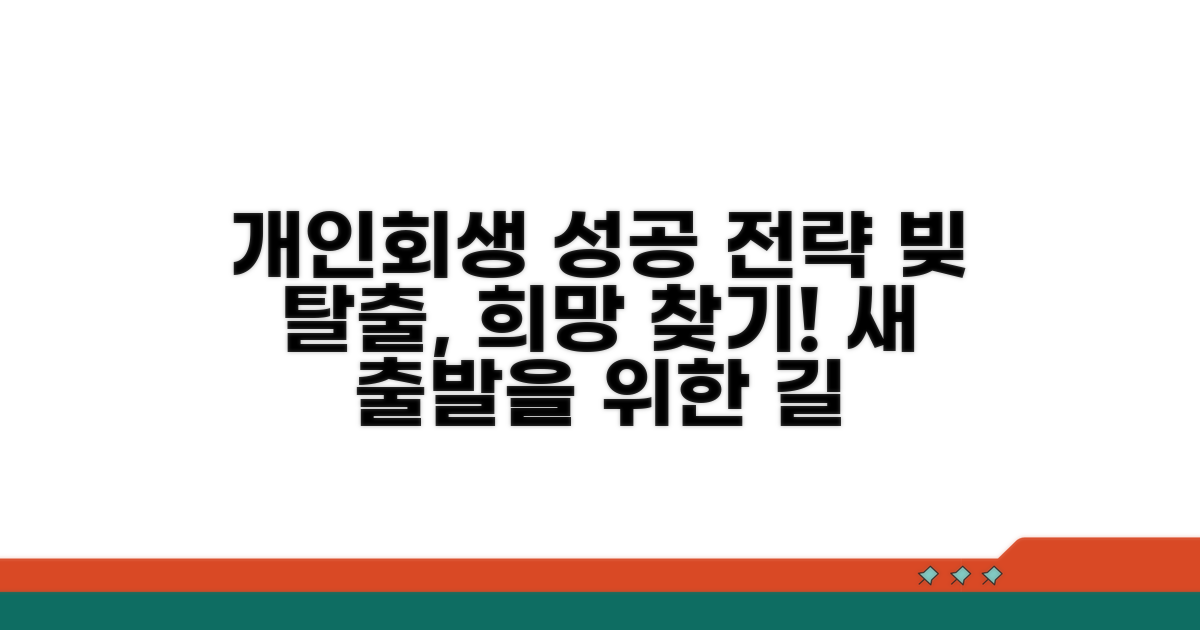 성공적인 개인회생 전략