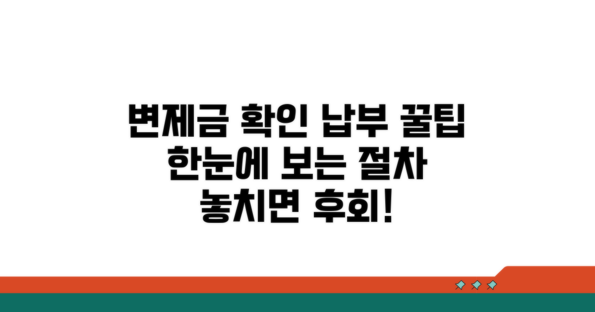 변제금 확인과 납부 절차