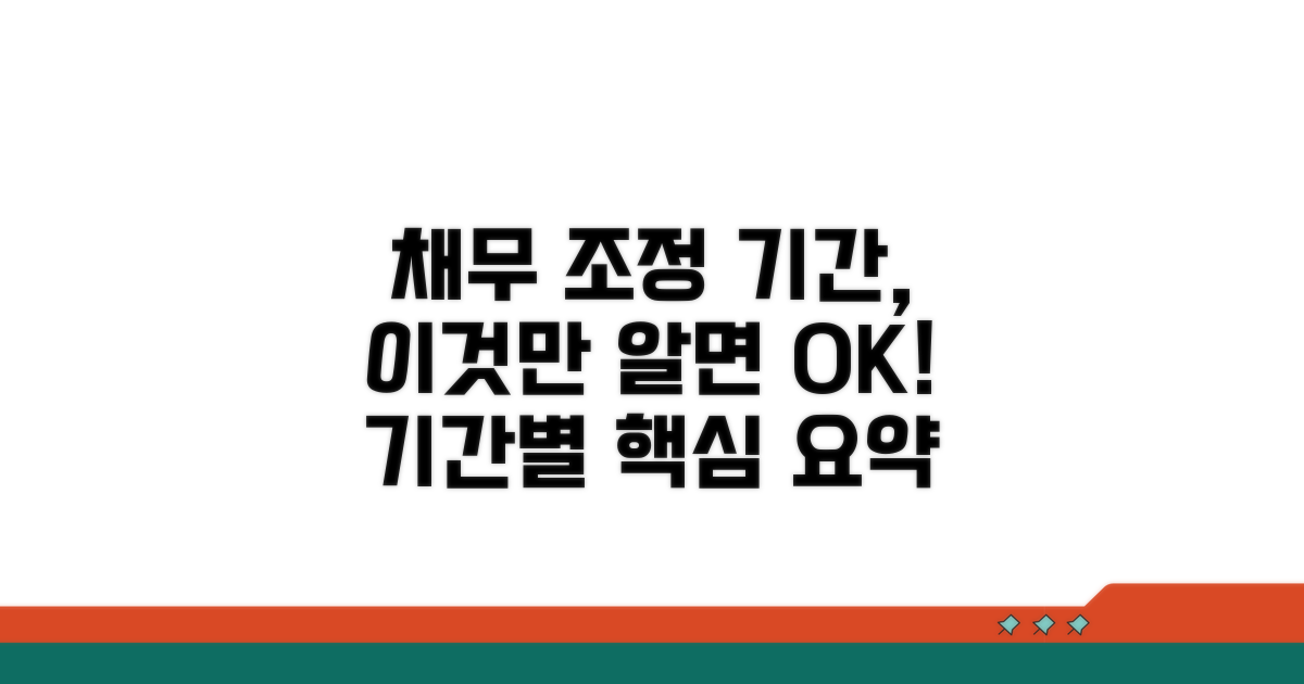 채무 조정 기간 알아보기