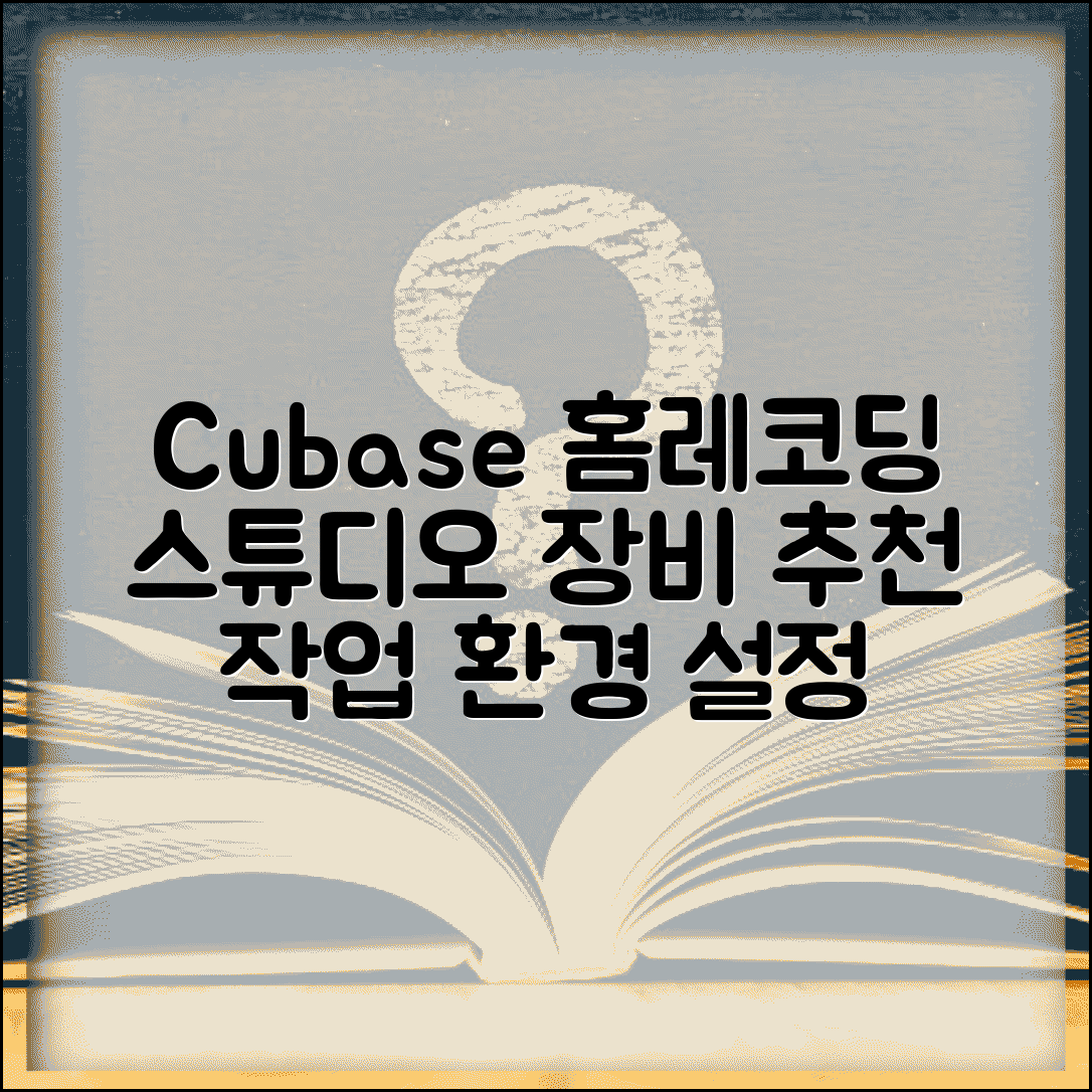 Cubase 홈레코딩 기초 | 홈 스튜디오 구축, 장비 추천, 작업 환경 설정