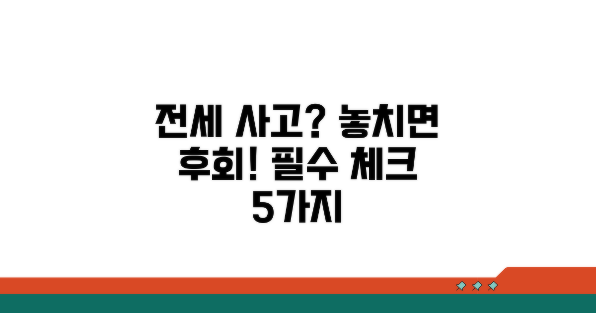 전세 사고 대비 필수 팁