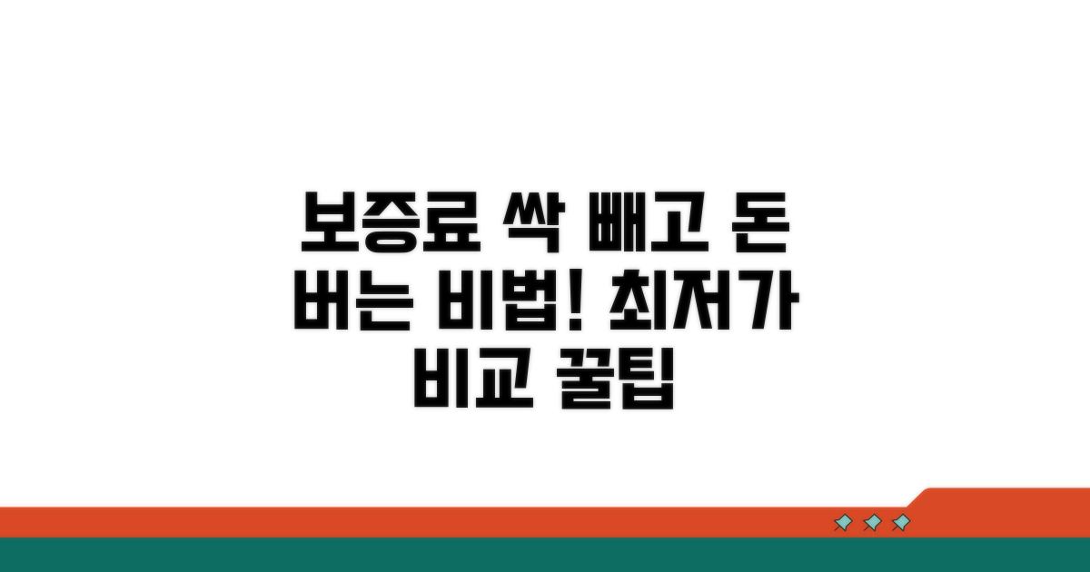보증료 비교와 절약 방법