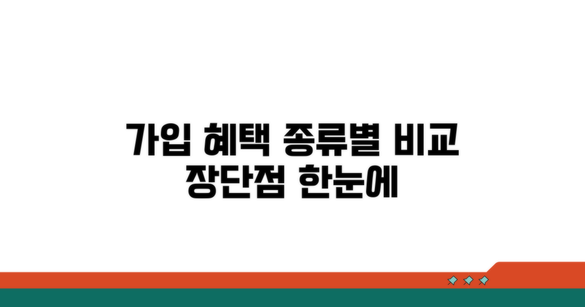 가입 종류별 혜택 및 장단점 비교