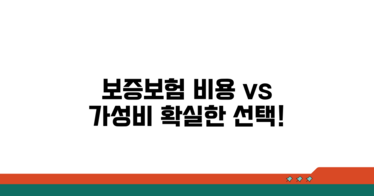 보증보험 비용과 가성비 비교