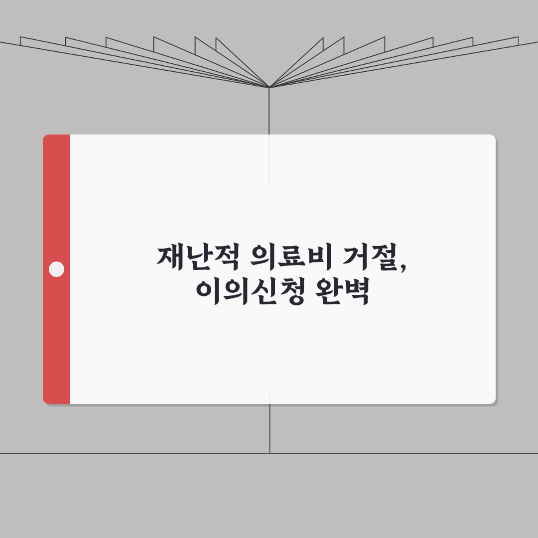 재난적 의료비 신청 거절 사유 및 대처방법 | 이의신청 절차 안내 심층분석: 5가지 핵심