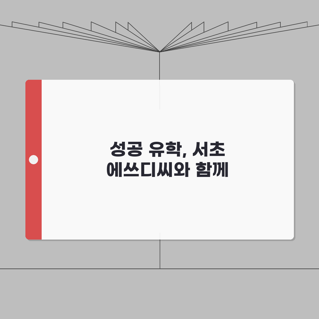서초 에쓰디씨 유학 준비 과정 A to Z: 7단계 완벽 분석