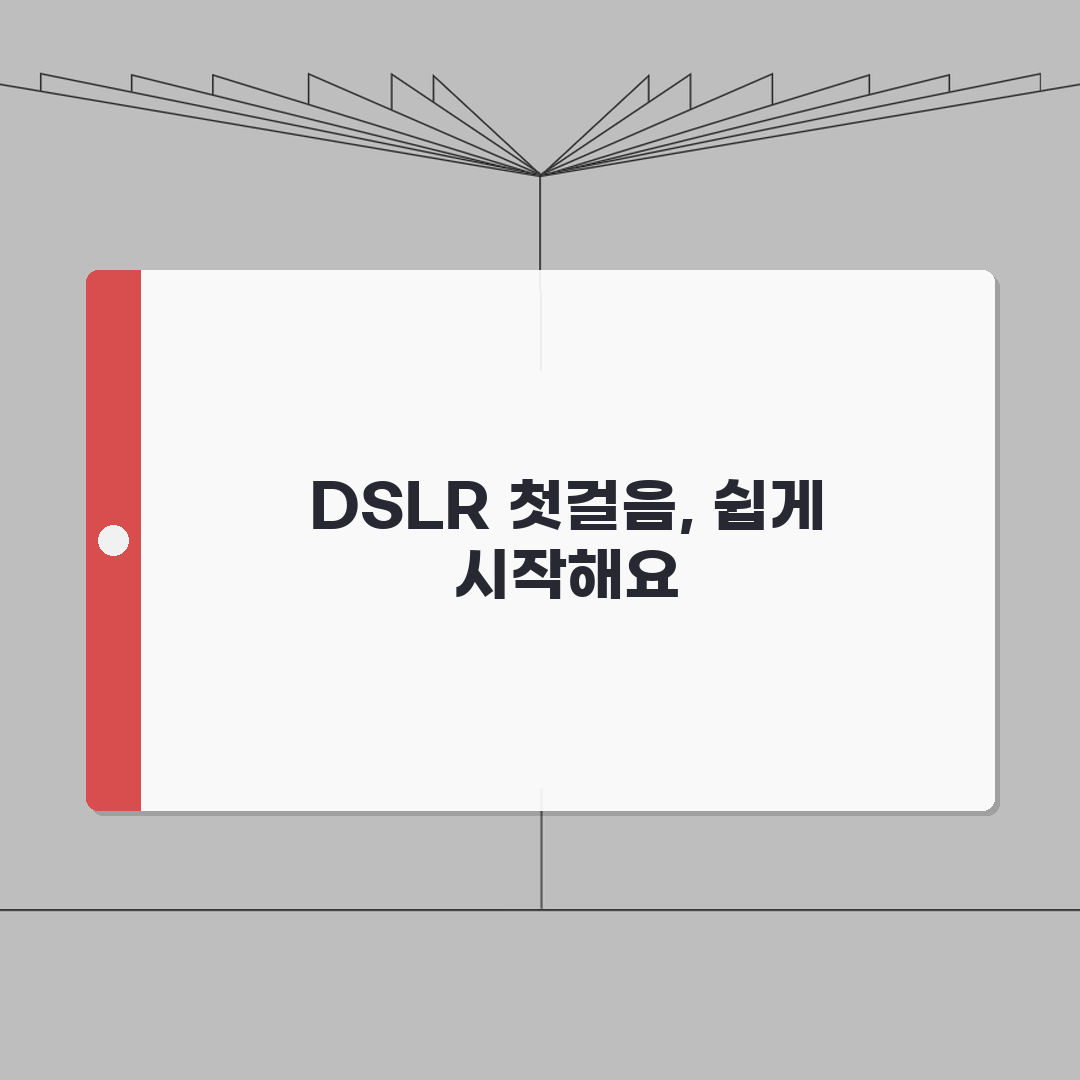 카메라 입문자 가이드 | DSLR 기초 설정과 촬영 팁: 7가지 필수 설정 완벽가이드